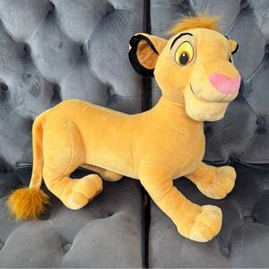 Disney Jumbo Simba Stuffed Animal Plush 2002 Hasbro 20”